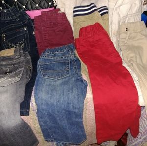 2 t pants 👖 8 pair all different name brandp